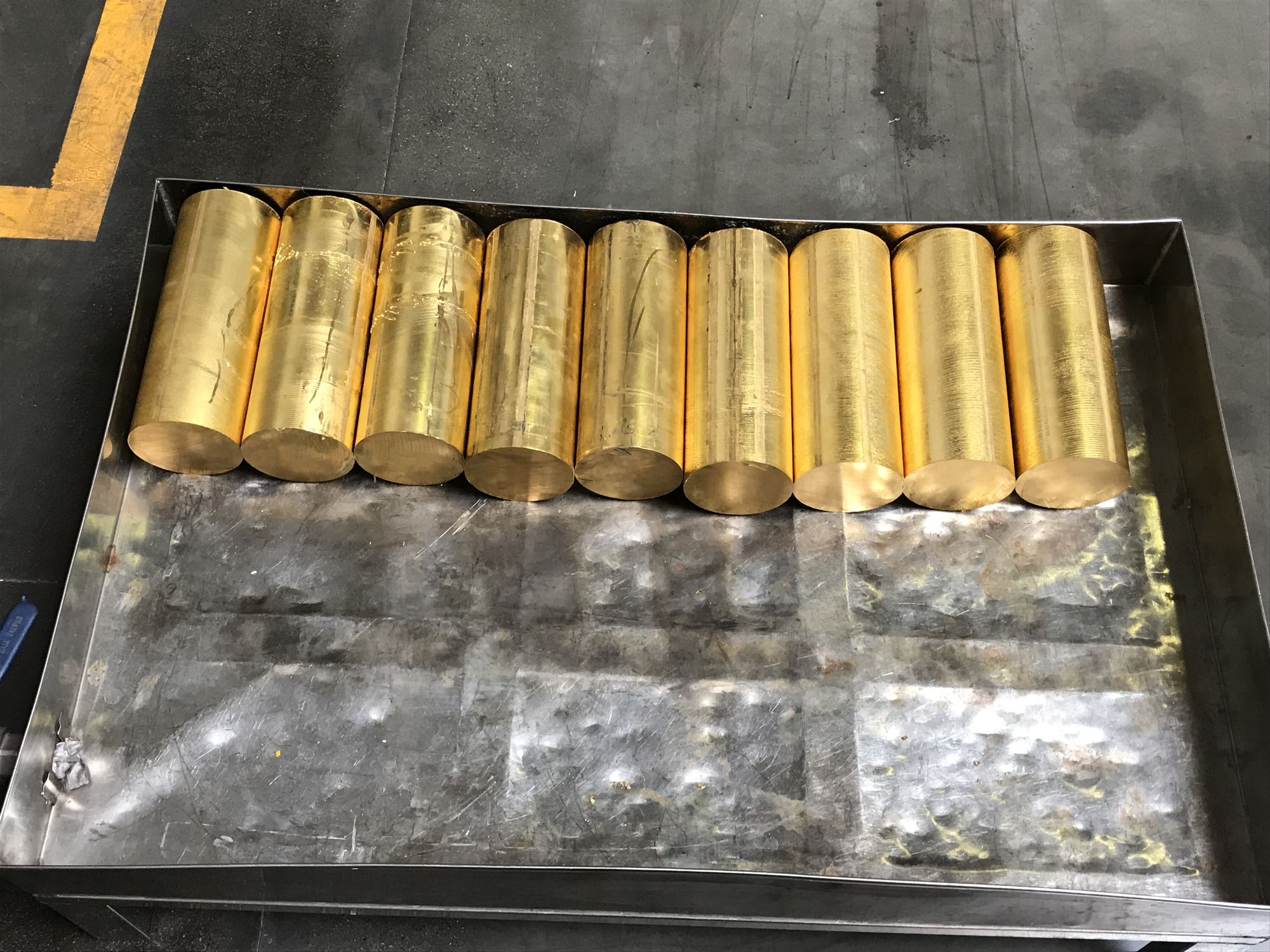 Gold billets 80mm diameter